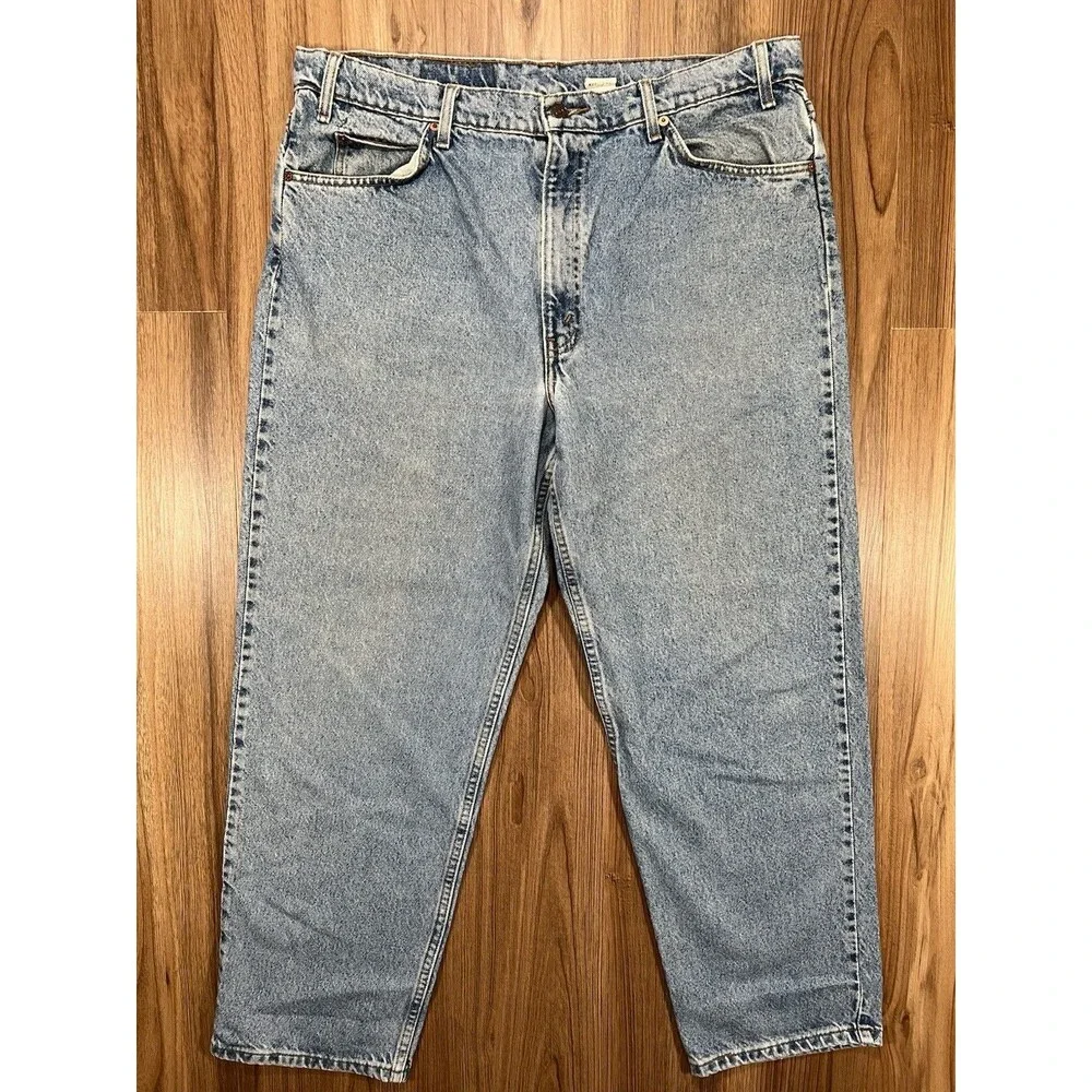 Vintage Levi's 550 Orange Tab Jeans Relaxed Fit 1997 Mens Size 40x30